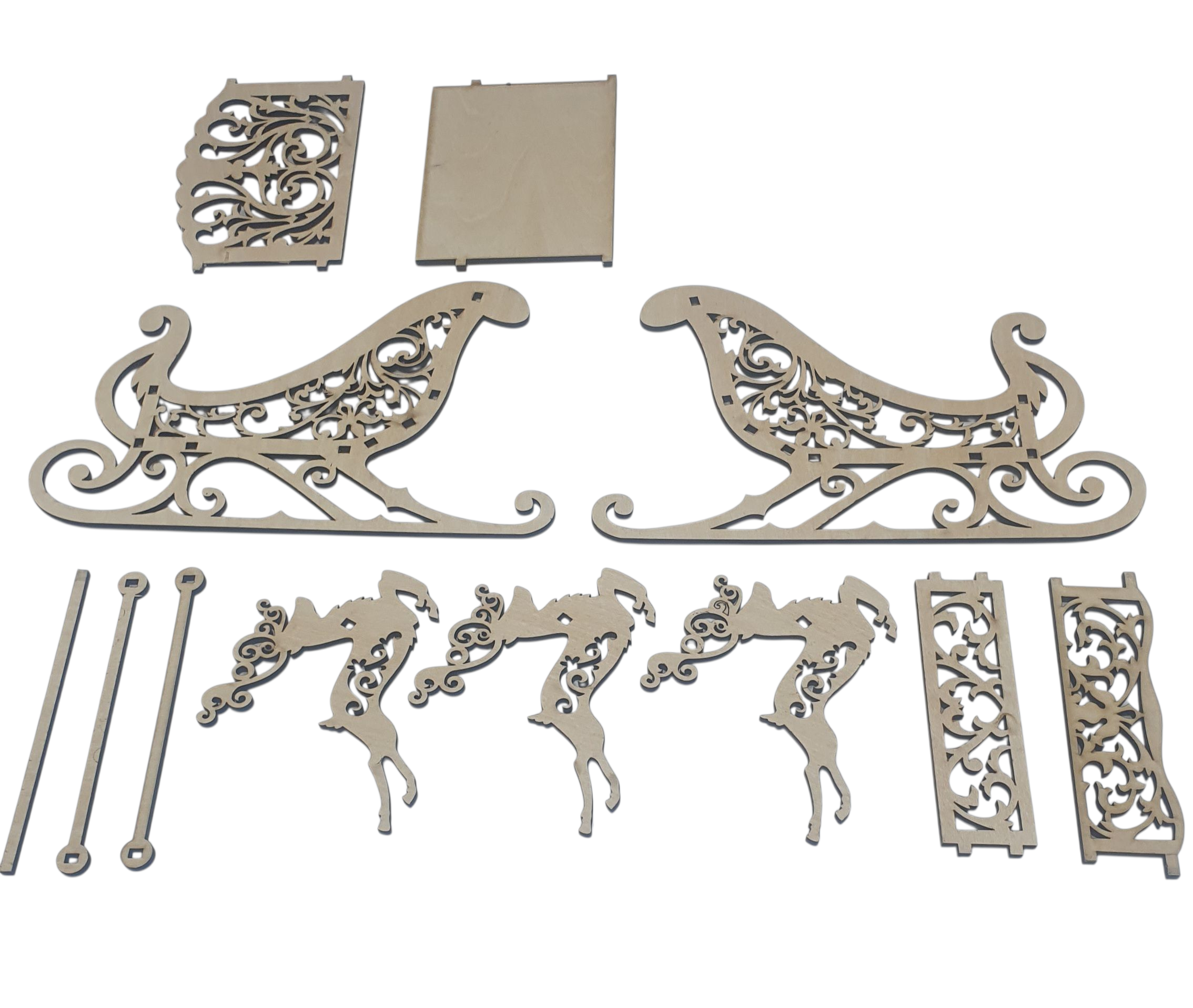 Santa's Sleigh & Reindeer Kit