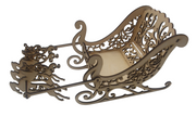 Santa's Sleigh & Reindeer Kit