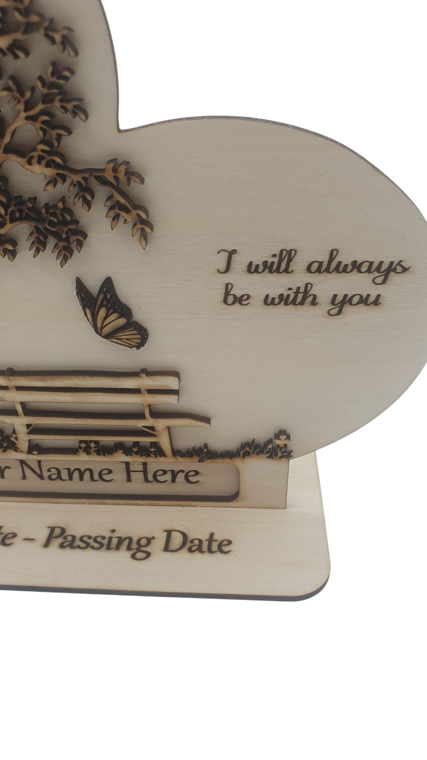 Remembrance Plaque – Tree of Life & Butterfly