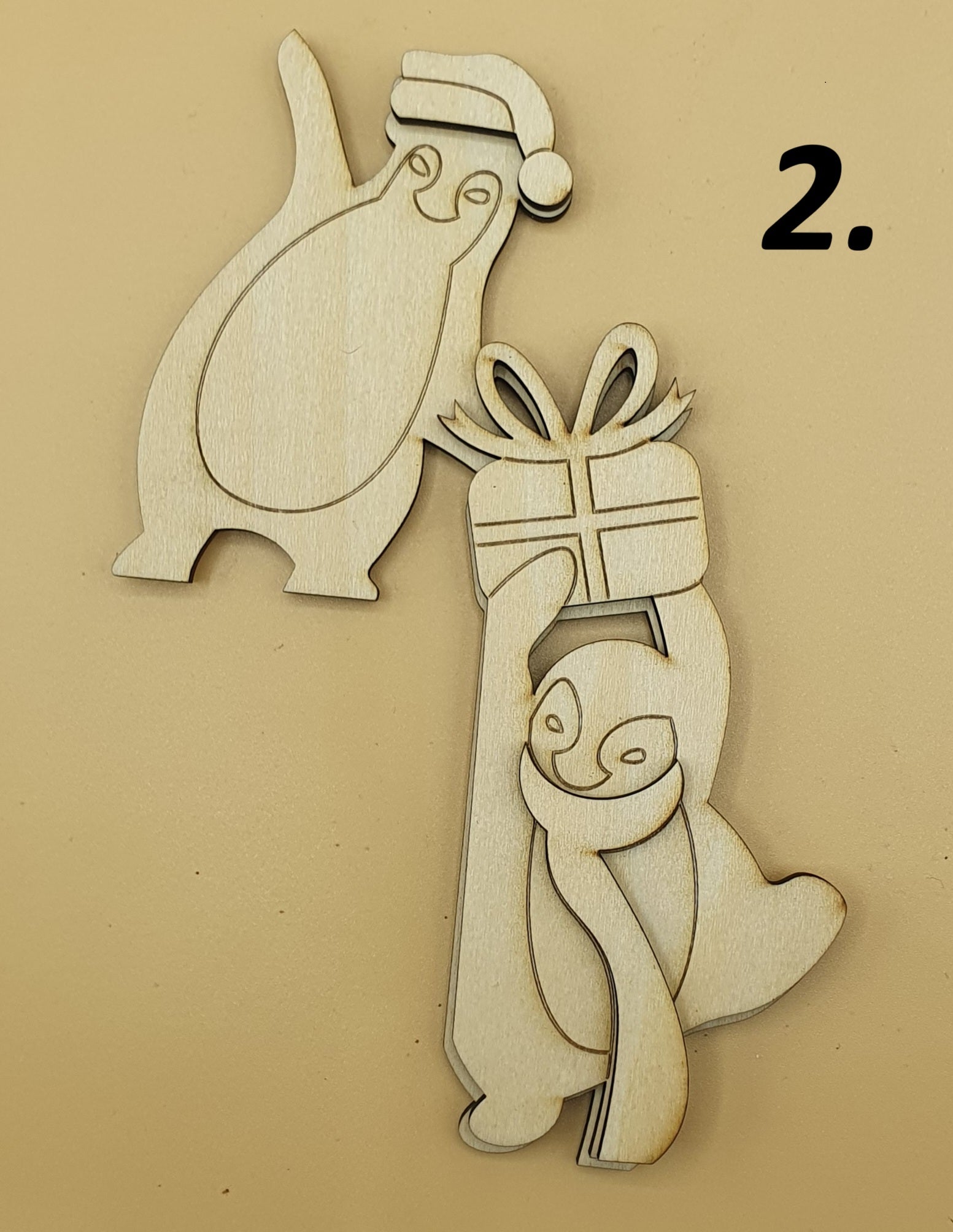 Layered Christmas Door Hangers – DIY Craft Kit | Paint, Glue &amp; Create