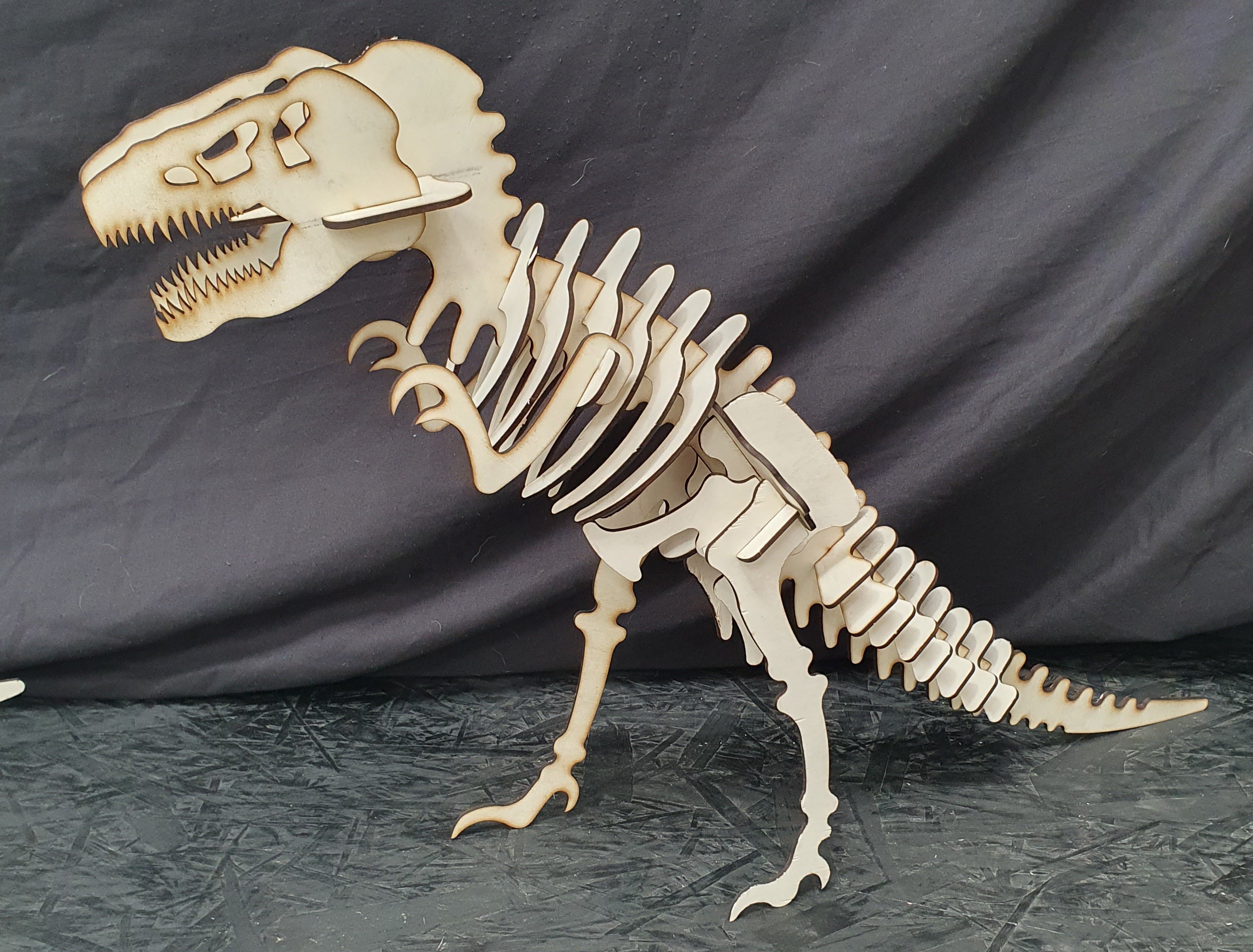 T-Rex Dinosaur Skeleton Puzzle Kit – 3D Laser Cut Dinosaur Model