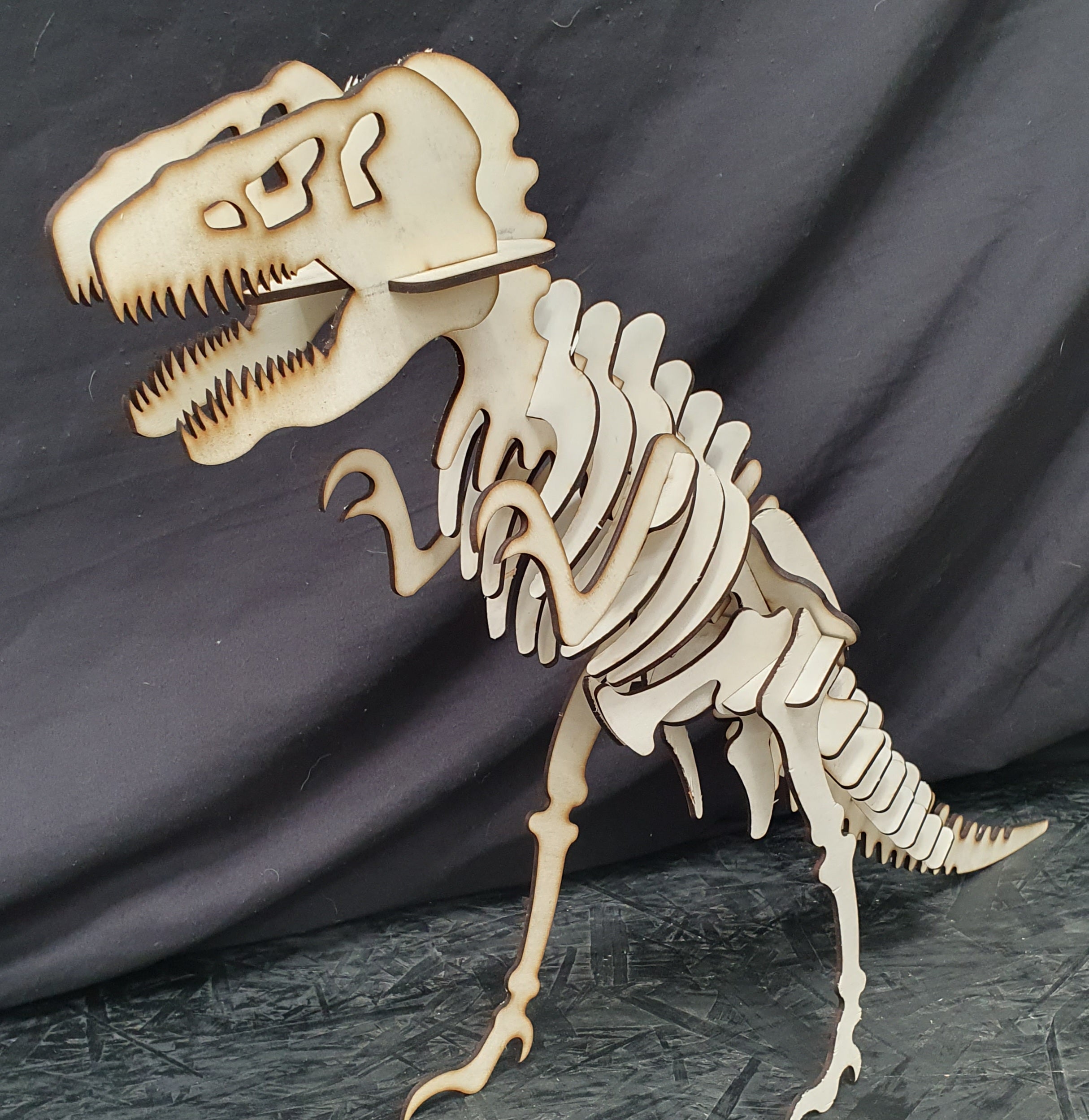 T-Rex Dinosaur Skeleton Puzzle Kit – 3D Laser Cut Dinosaur Model