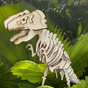 T-Rex Dinosaur Skeleton Puzzle Kit – 3D Laser Cut Dinosaur Model