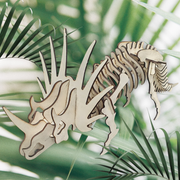 Styracosaurus Dinosaur 3D Wooden Puzzle Model Kit