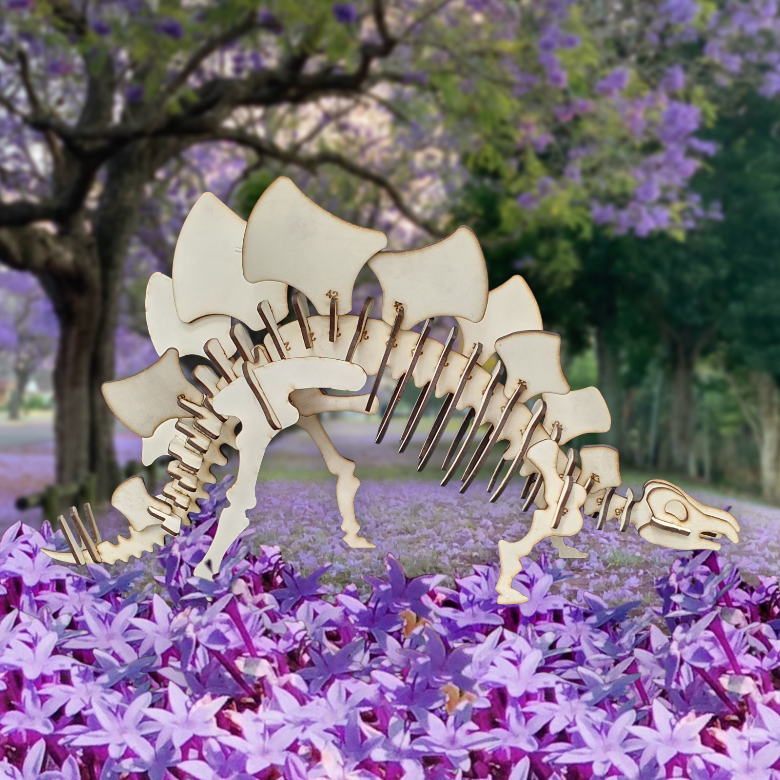 Stegosaurus Dinosaur 3D Wooden Puzzle Model Kit