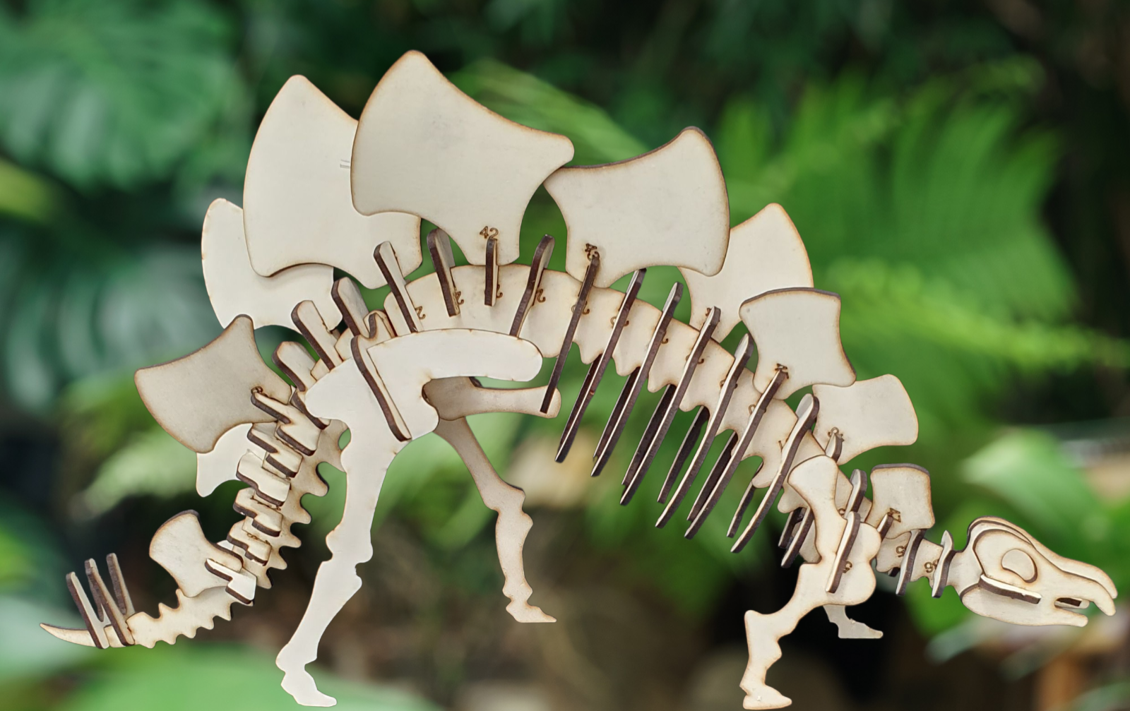 Stegosaurus Dinosaur 3D Wooden Puzzle Model Kit