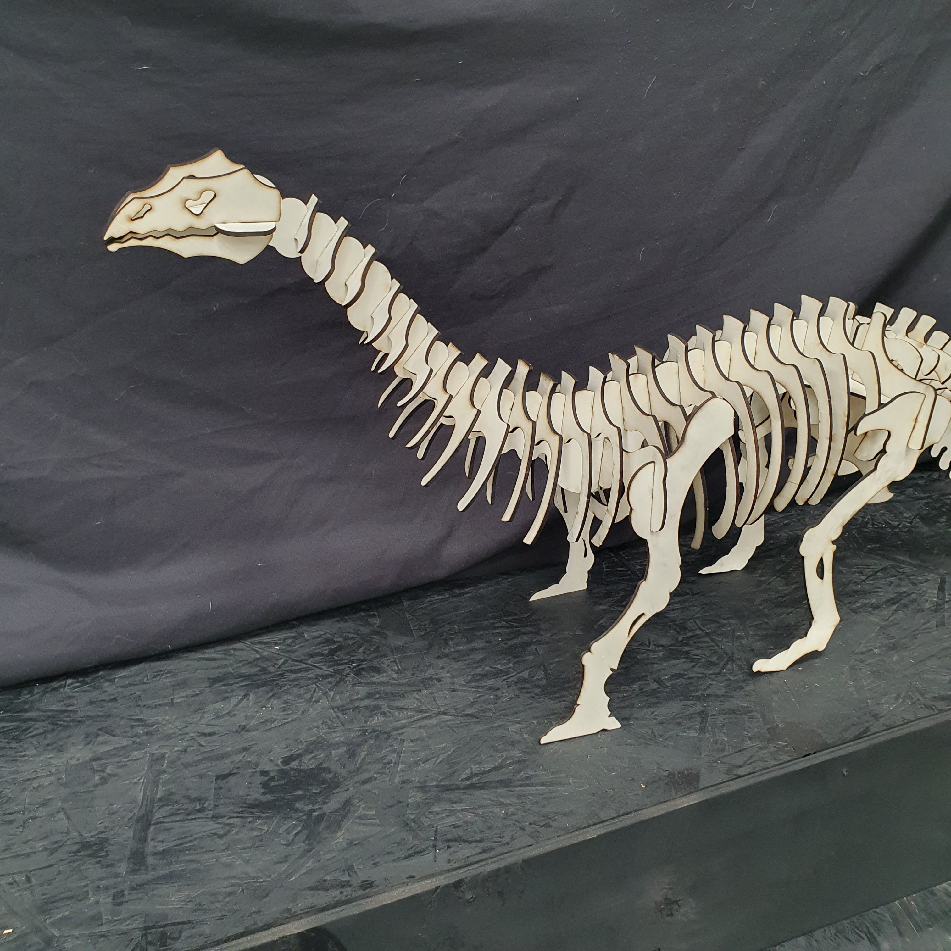 Brontosaurus Dinosaur Puzzle Kit – Build, Paint & Display