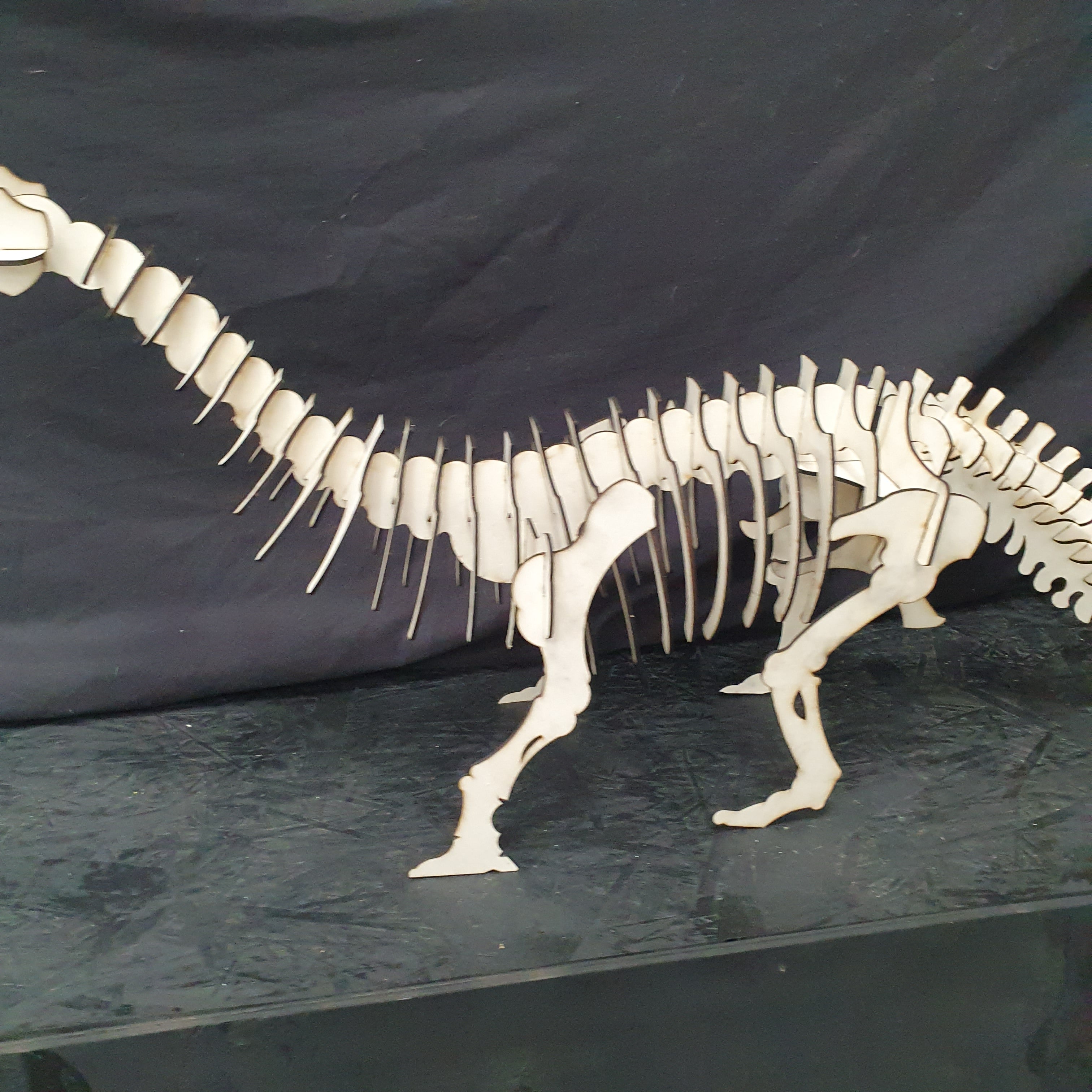 Brontosaurus Dinosaur Puzzle Kit – Build, Paint & Display