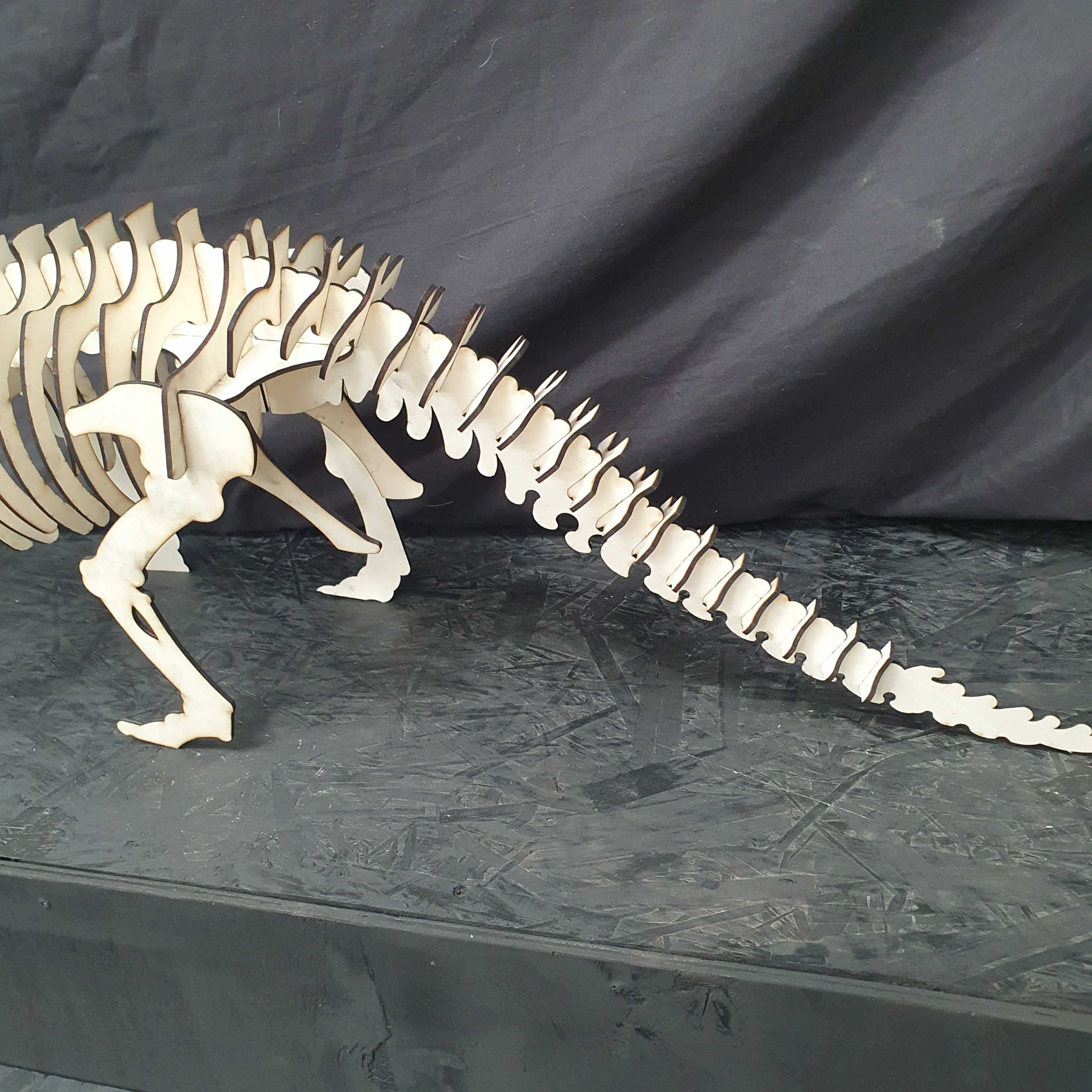 Brontosaurus Dinosaur Puzzle Kit – Build, Paint & Display