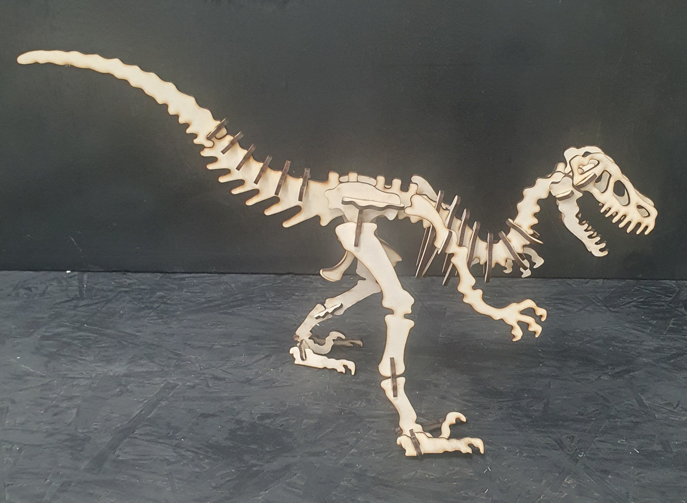 Velociraptor Dinosaur 3D Wooden Puzzle