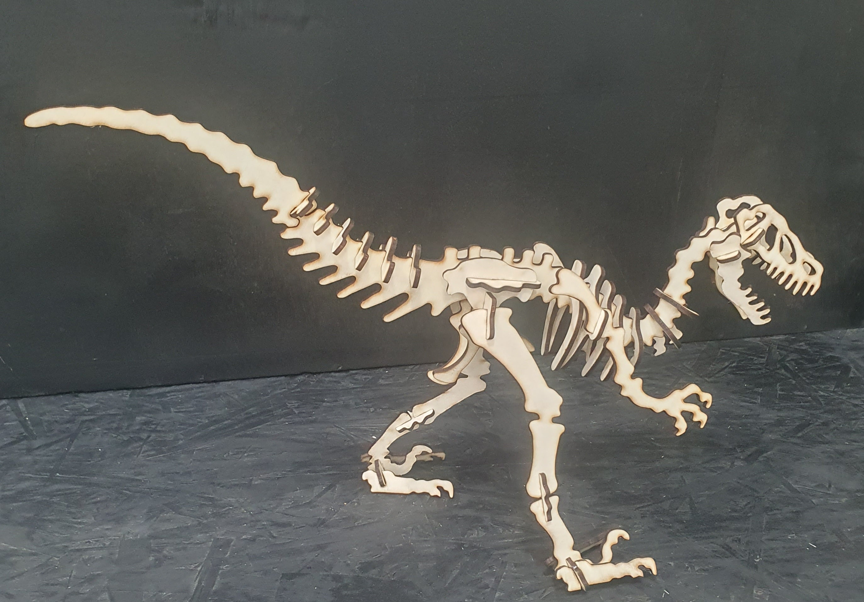 Velociraptor Dinosaur 3D Wooden Puzzle