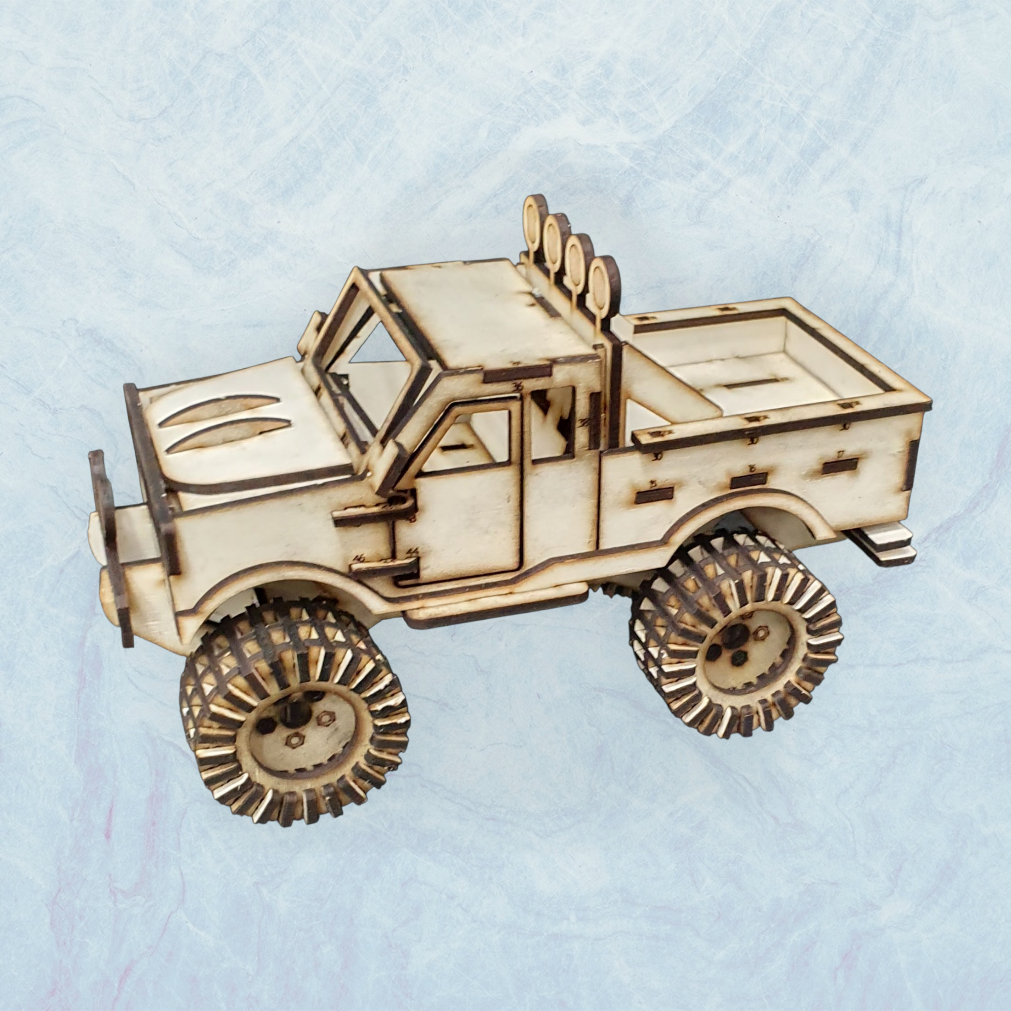 3D Monster Truck Wooden Puzzle