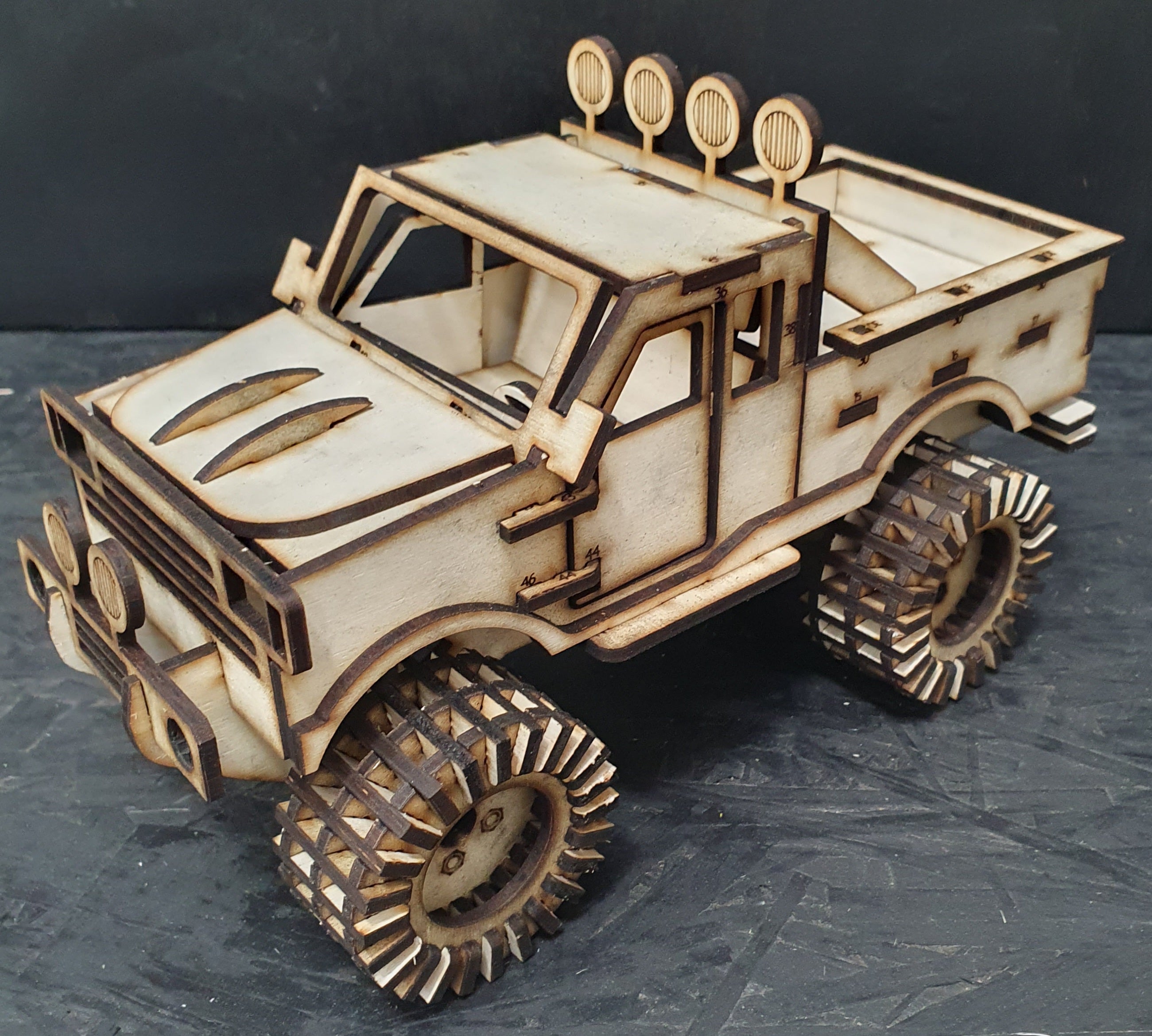 3D Monster Truck Wooden Puzzle