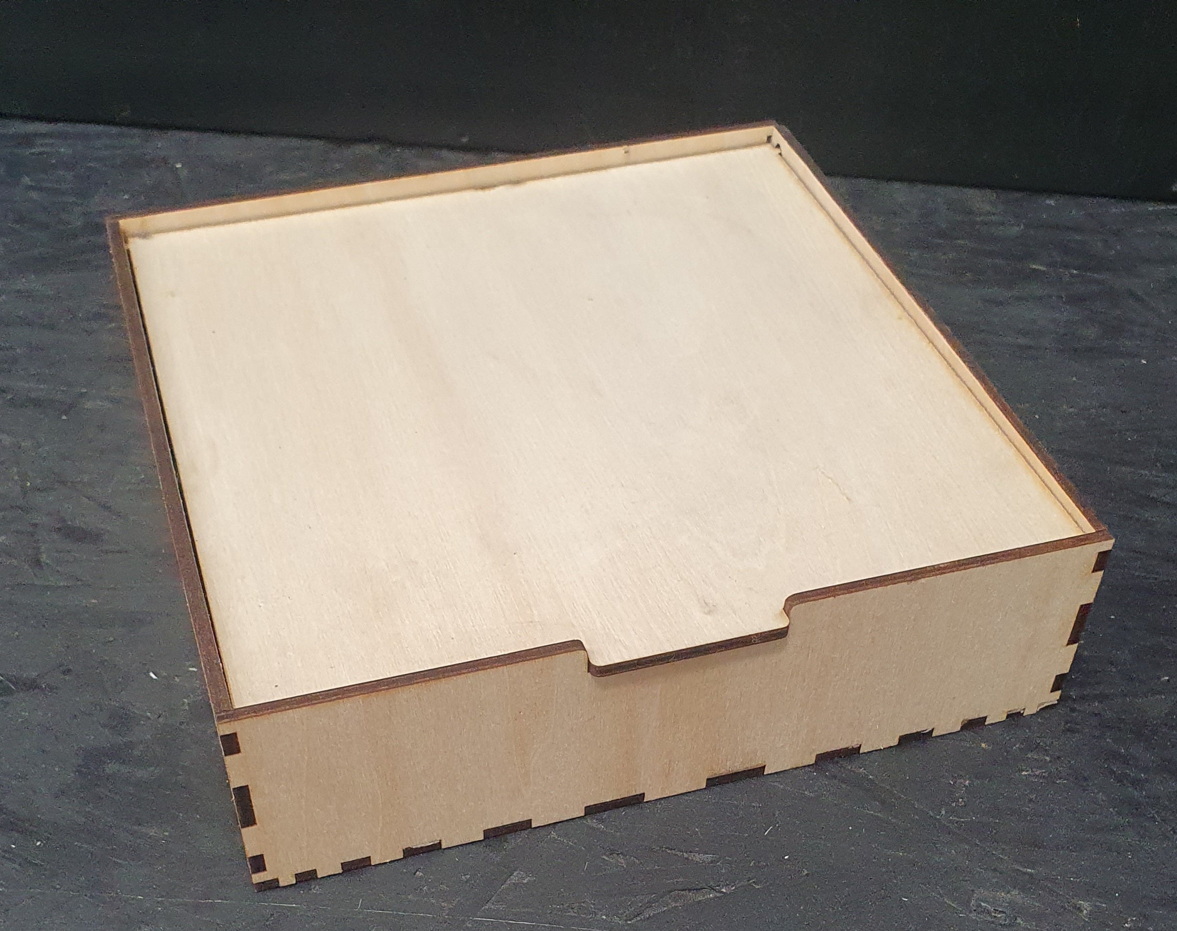 Wooden Organizer Storage Box with 16 Compartments &amp; Flip Lid – 18cm x 18cm x 5cm
