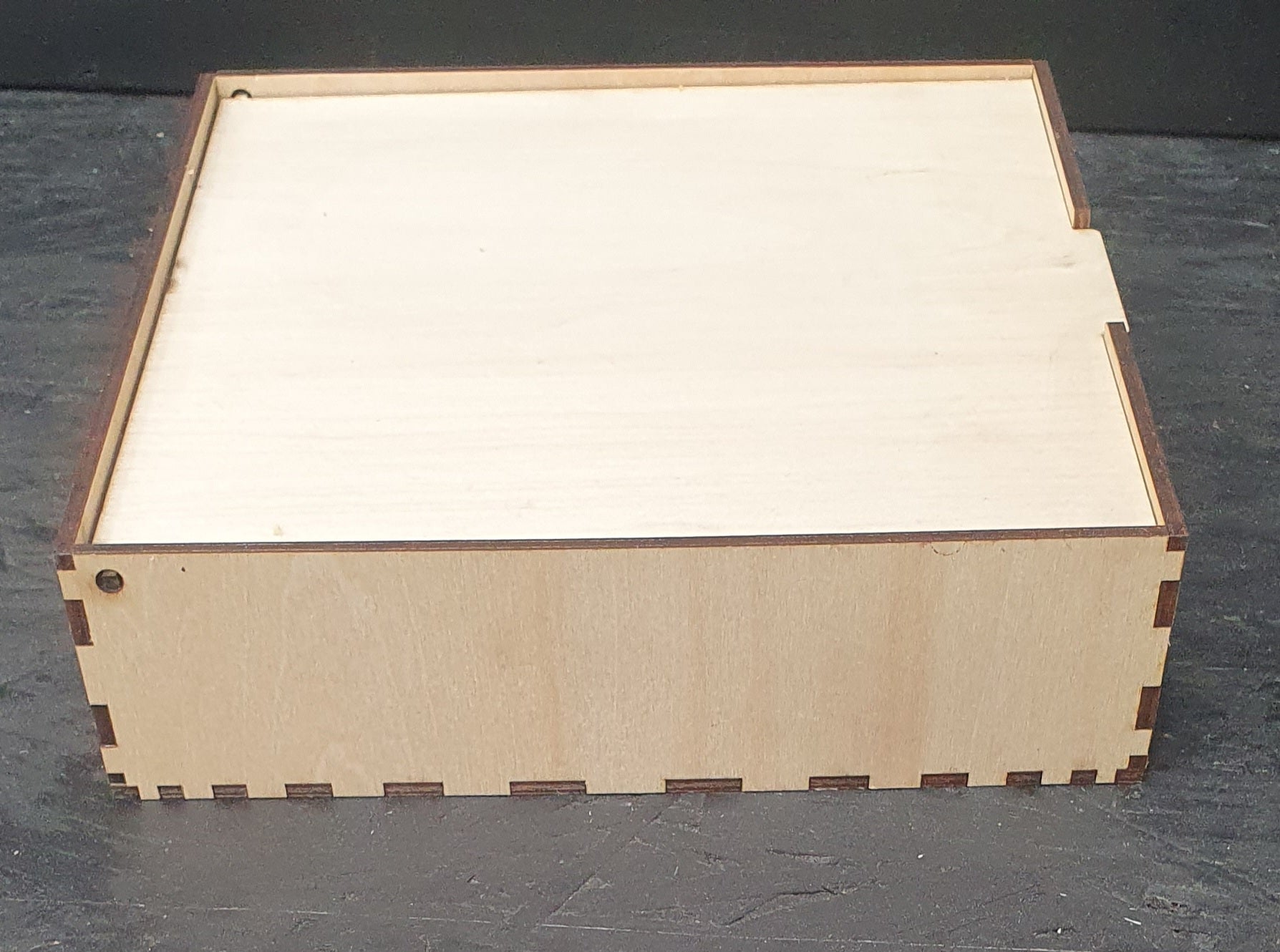 Wooden Organizer Storage Box with 16 Compartments &amp; Flip Lid – 18cm x 18cm x 5cm