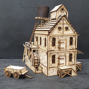 Wild West Water Mill 3D Wooden Puzzle