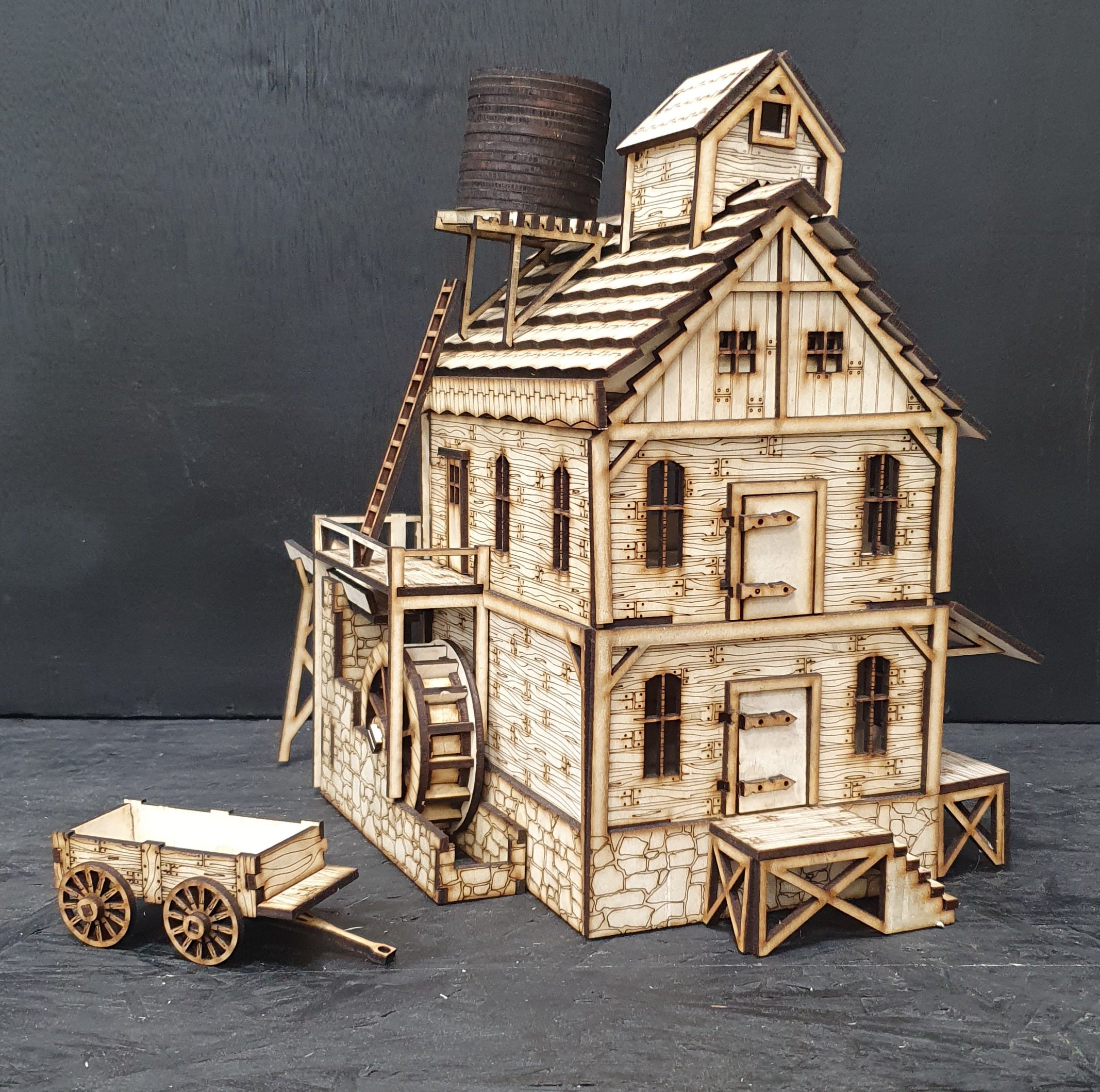 Wild West Water Mill 3D Wooden Puzzle