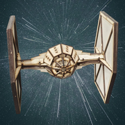 TIE Fighter 3D Wooden Model Kit | Large Laser-Cut Puzzle