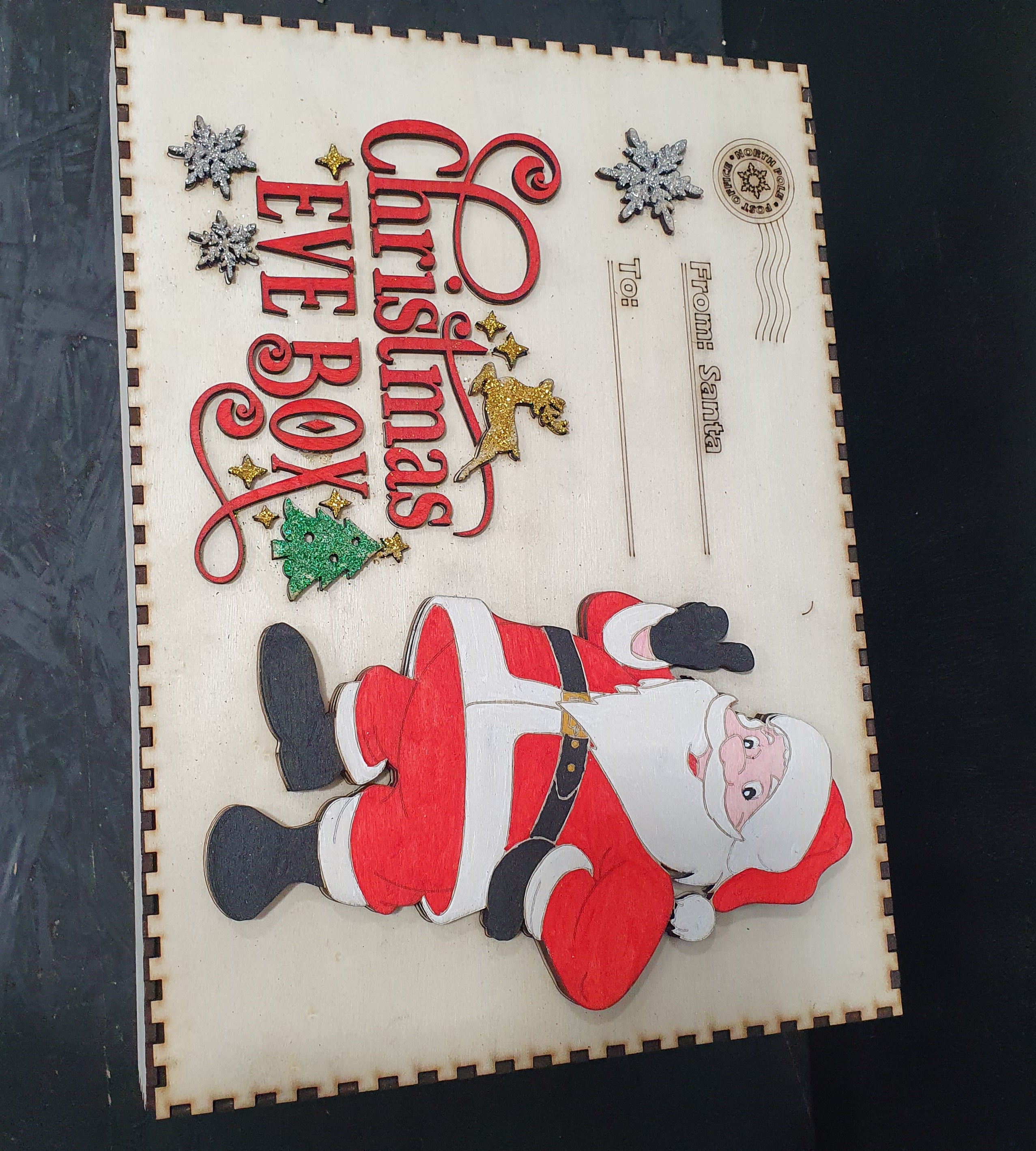 Large Wooden Christmas Box – Personalised