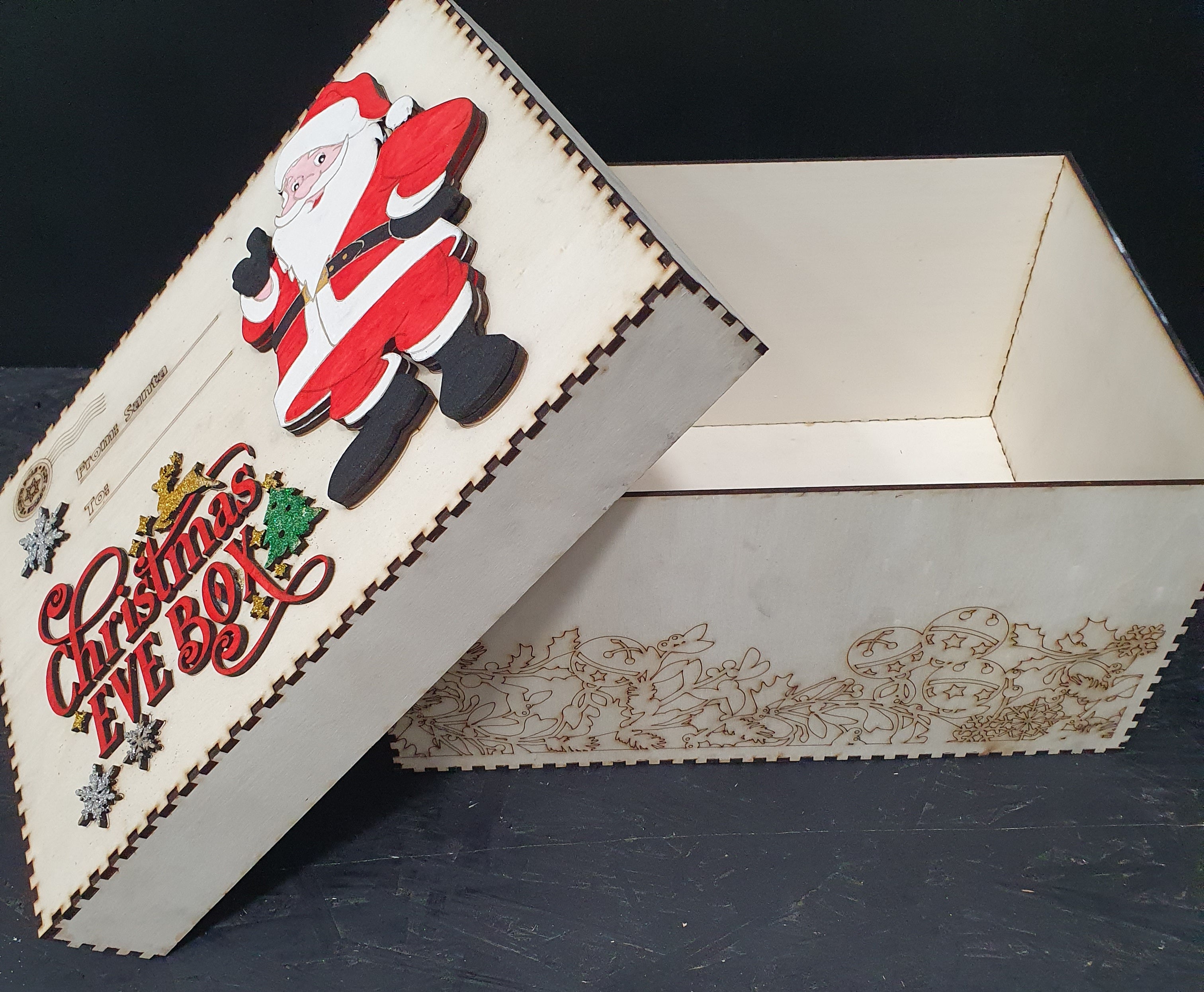 Large Wooden Christmas Box – Personalised