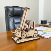 Fork Truck Phone Holder – Novelty Wooden Build | DIY Model Kit