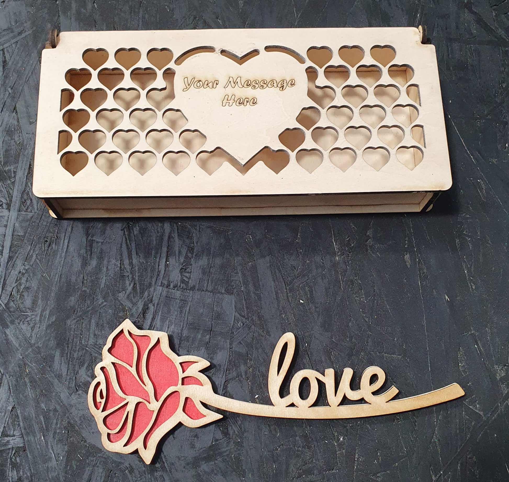 Beautiful Wood Rose in Wooden Box | DIY Craft & Keepsake Gift