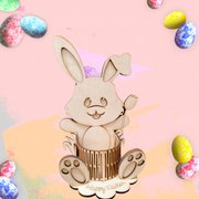 Bunny Easter Egg Holder | DIY Wooden Easter Craft Kit