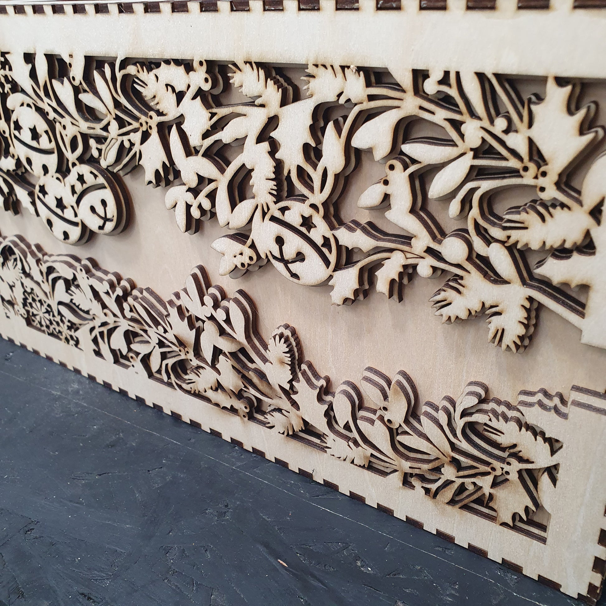 Large Wooden Christmas Box | Festive Gift & Keepsake Storage