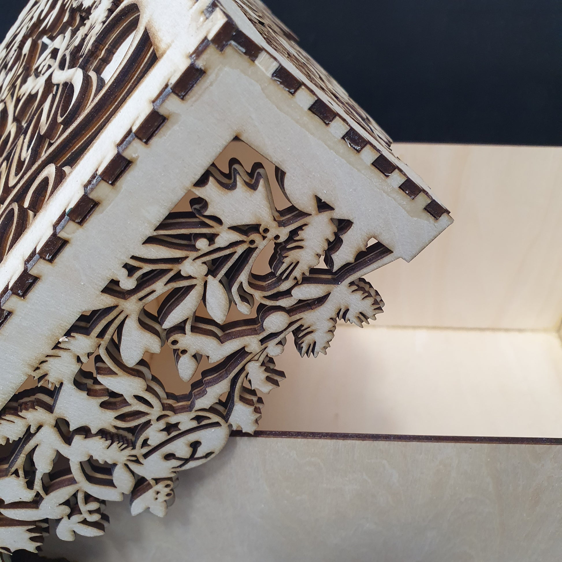 Large Wooden Christmas Box | Festive Gift & Keepsake Storage