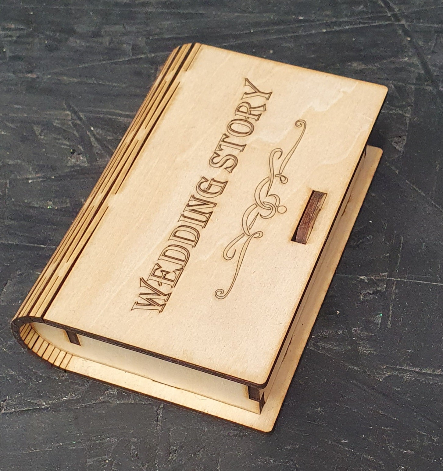 Wedding Storybook Keepsake Box | Wooden Gift & Memory Holder