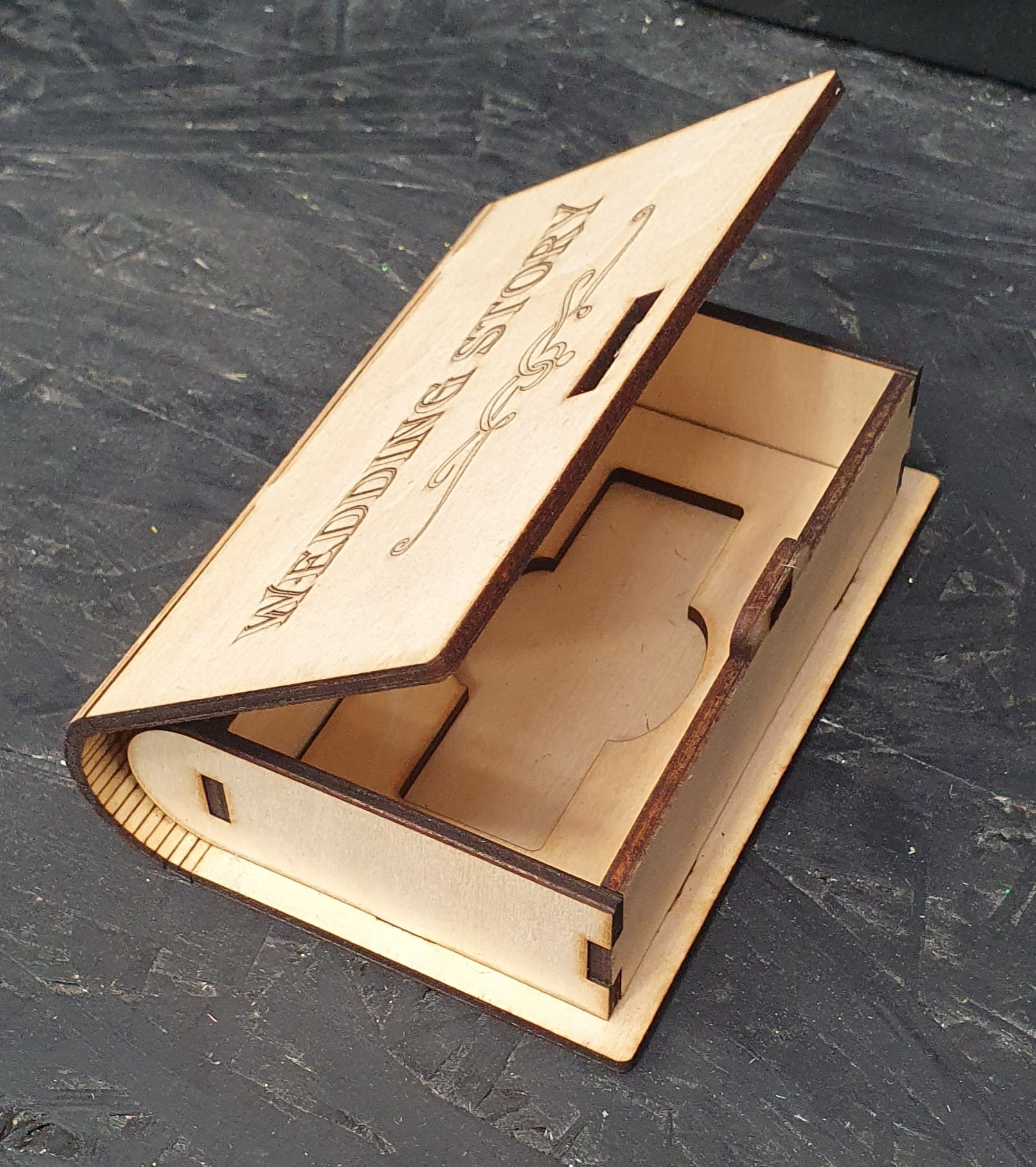 Wedding Storybook Keepsake Box | Wooden Gift & Memory Holder