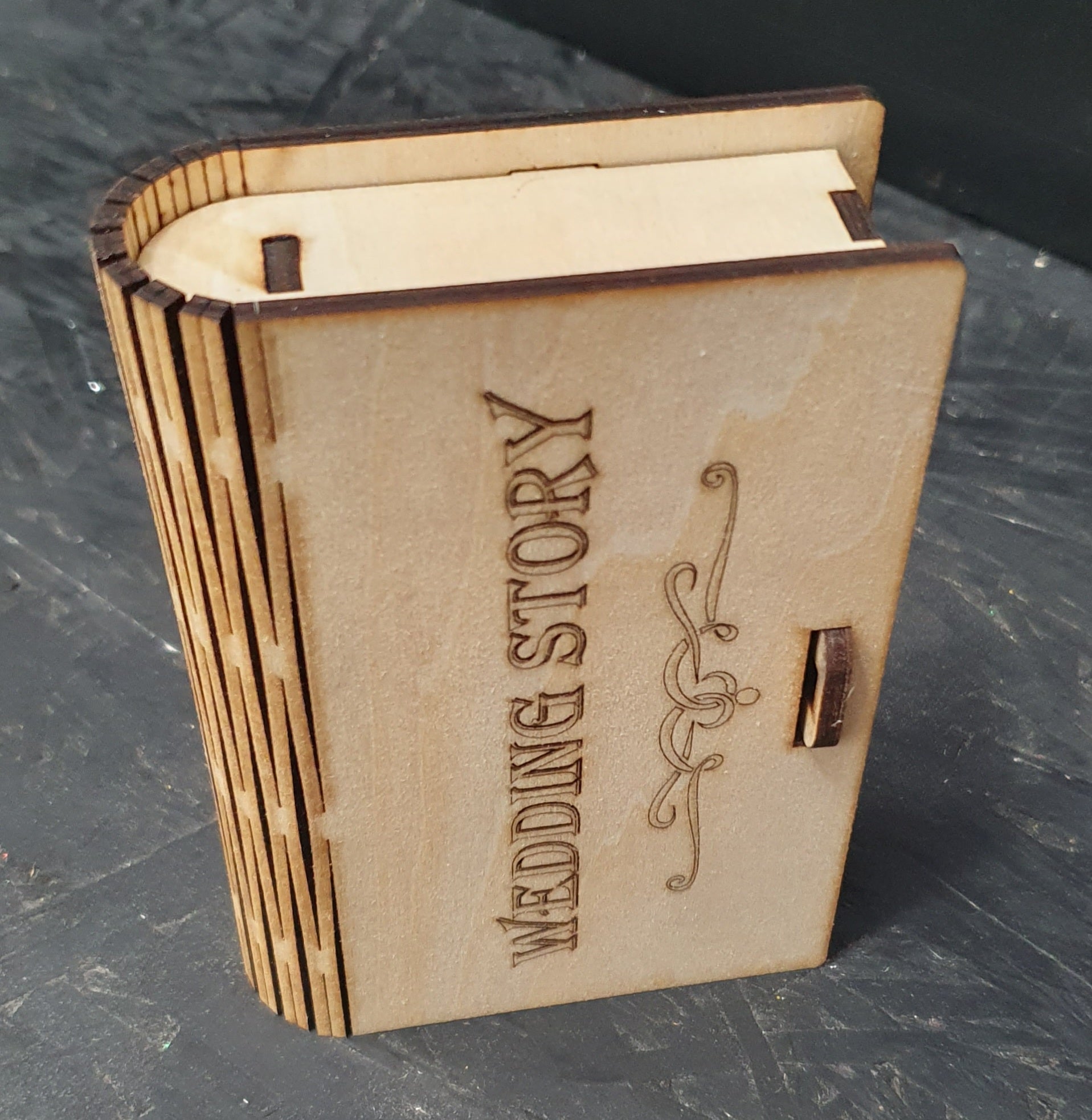 Wedding Storybook Keepsake Box | Wooden Gift & Memory Holder