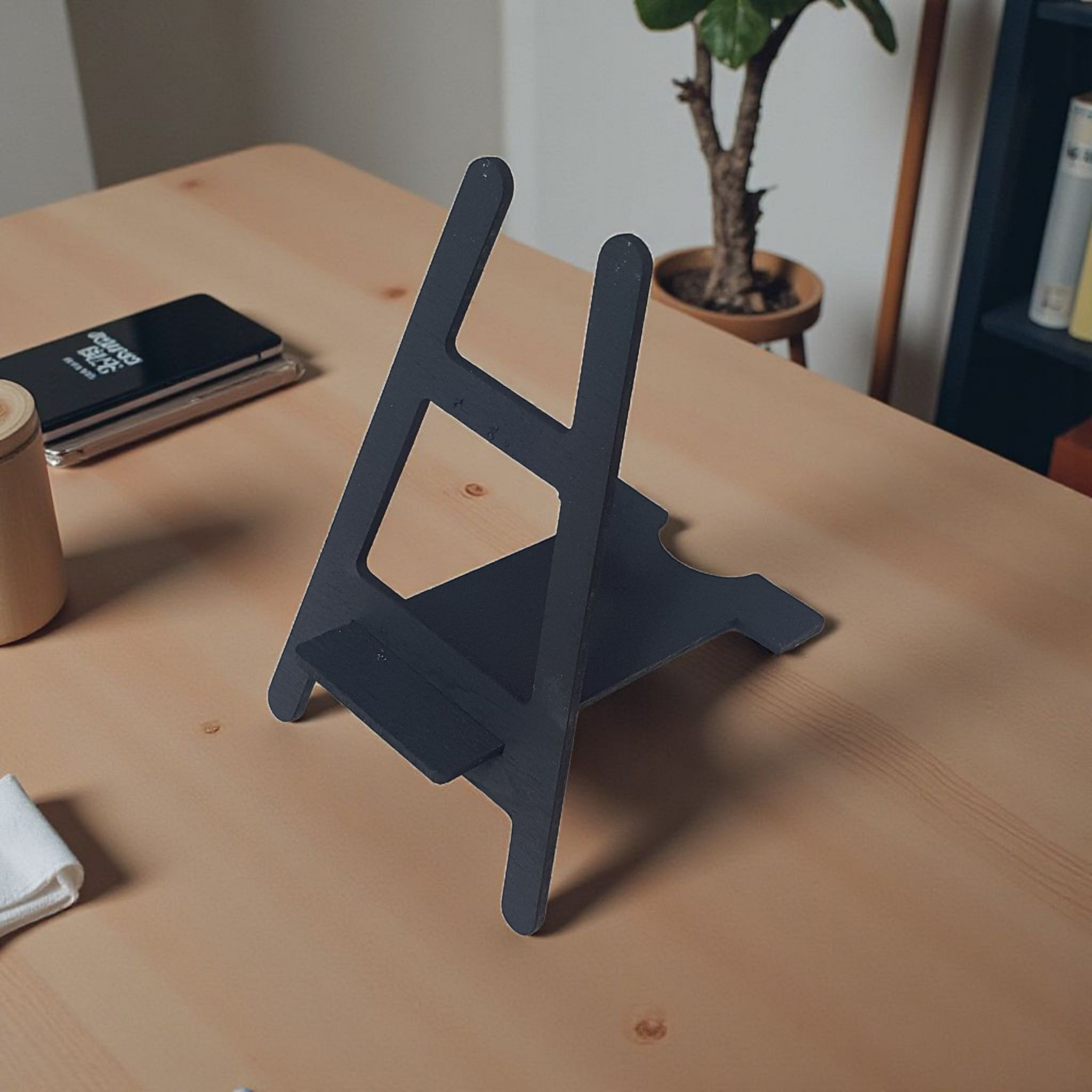Black Easel Tile/Slate Coaster Stand