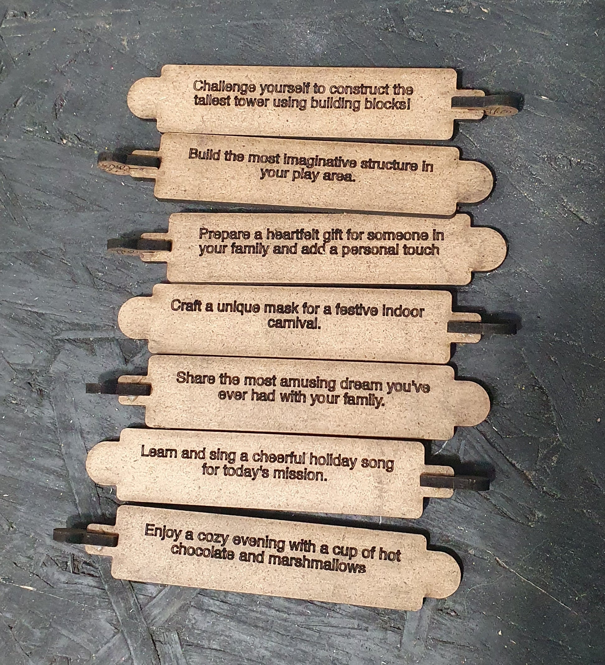 Santa Chimney Wooden Advent Calendar SVG | Laser Cut Christmas Countdown | MDF Fireplace Craft File (1–24 Days)