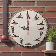 Erotic Karma Sutra Wall Clock – Fun Novelty Silhouette Clock Kit with Mechanism