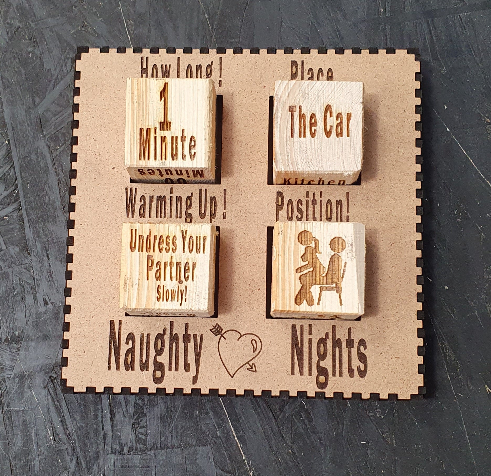 Naughty Nights Dice Game – Saucy Couples Foreplay Dice Set | Romantic Adult Game for Fun Date Nights