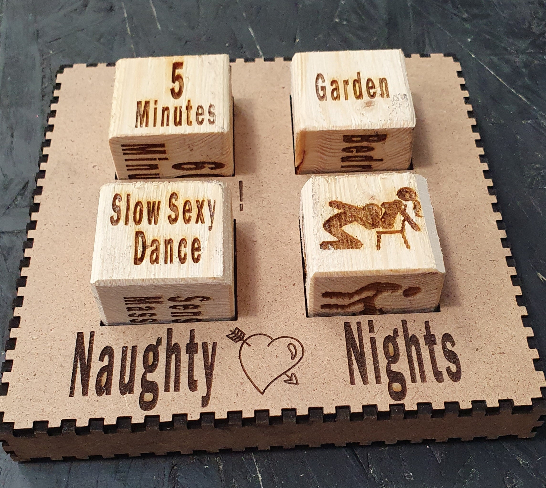 Naughty Nights Dice Game – Saucy Couples Foreplay Dice Set | Romantic Adult Game for Fun Date Nights