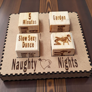 Naughty Nights Dice Game – Saucy Couples Foreplay Dice Set | Romantic Adult Game for Fun Date Nights