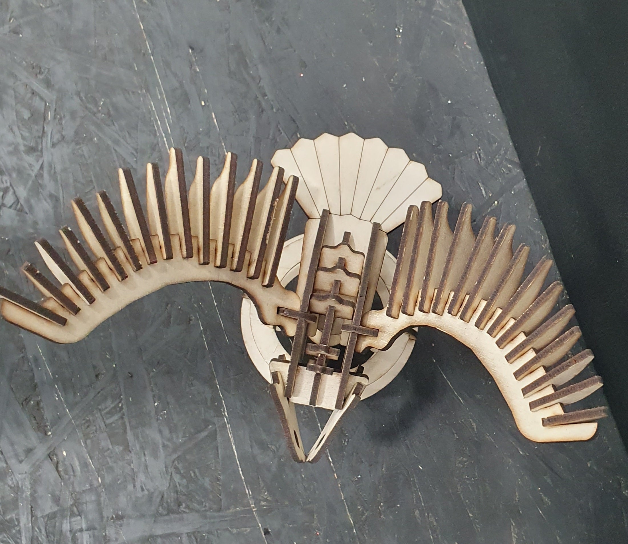 Eagle 3D wooden puzzle with pre-cut MDF parts and glue included