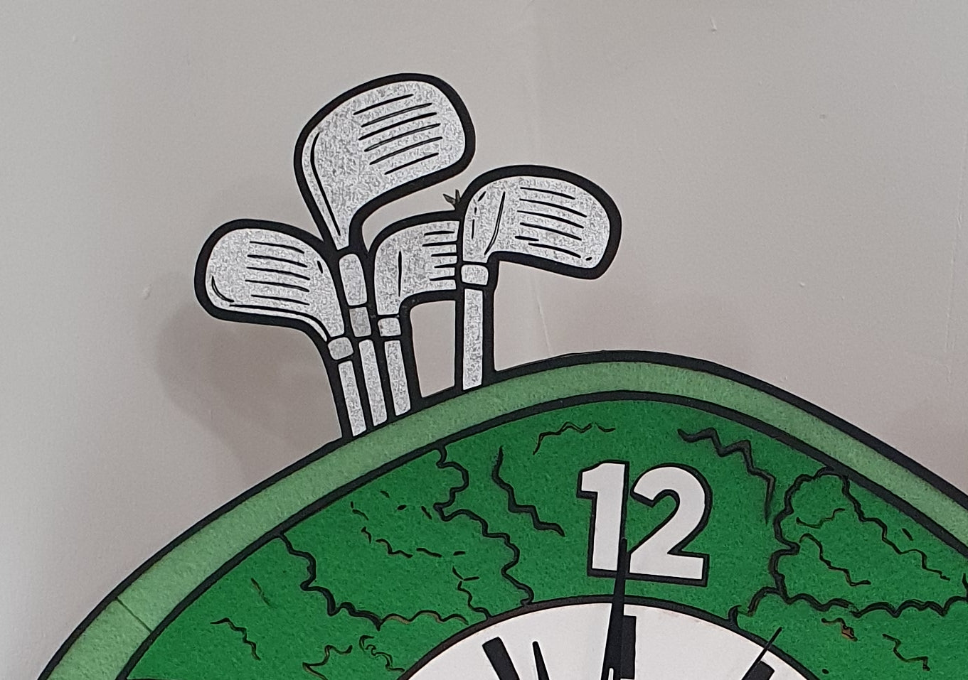 decorative golf wall clock for home or office