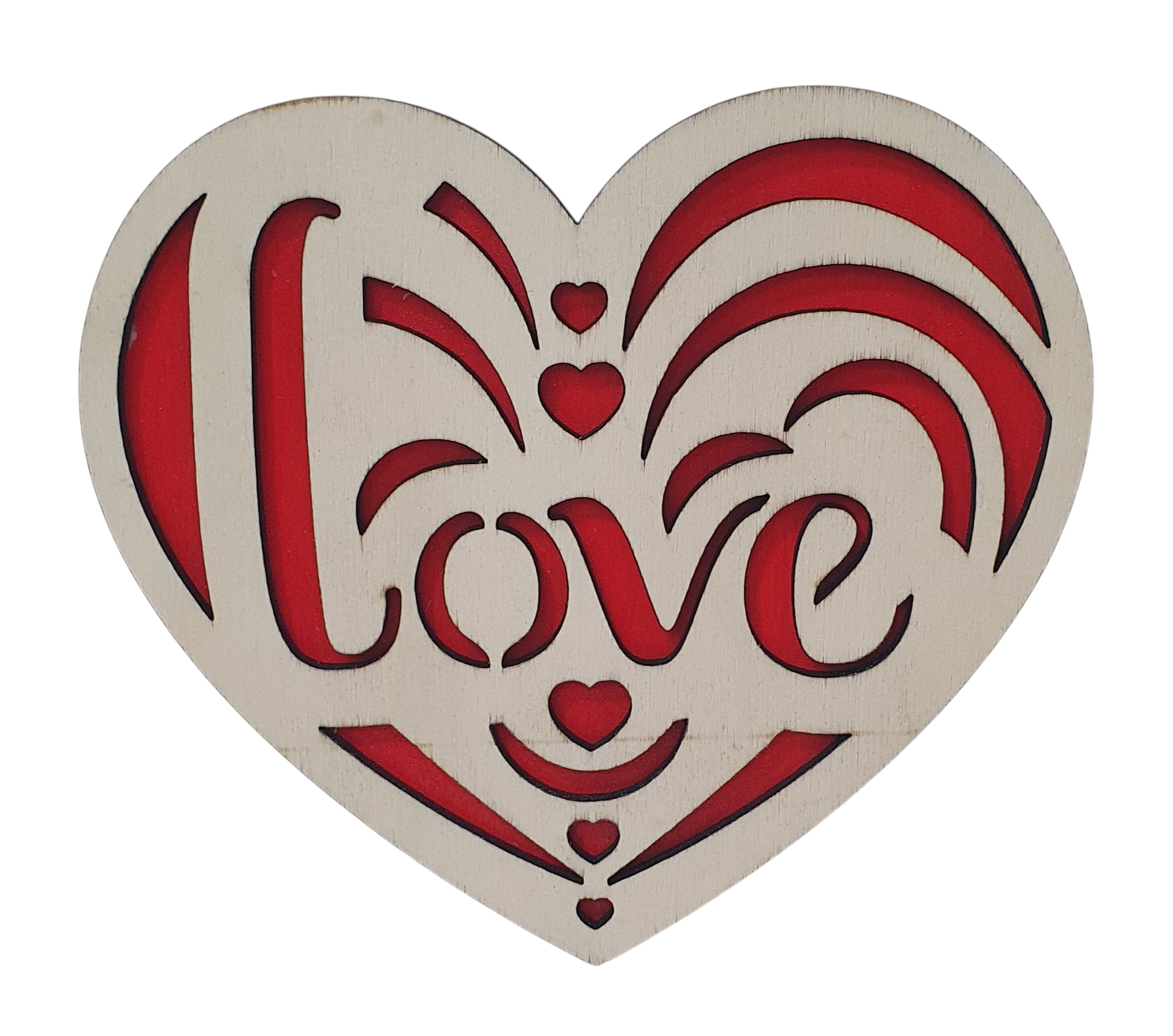 Handmade wooden love heart décor, romantic gift for anniversary or Valentine’s Day