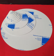 Various sizes of precision laser cut acrylic discs and circles made from premium 3mm cast acrylic for crafts, signage, sublimation and clock making projects.