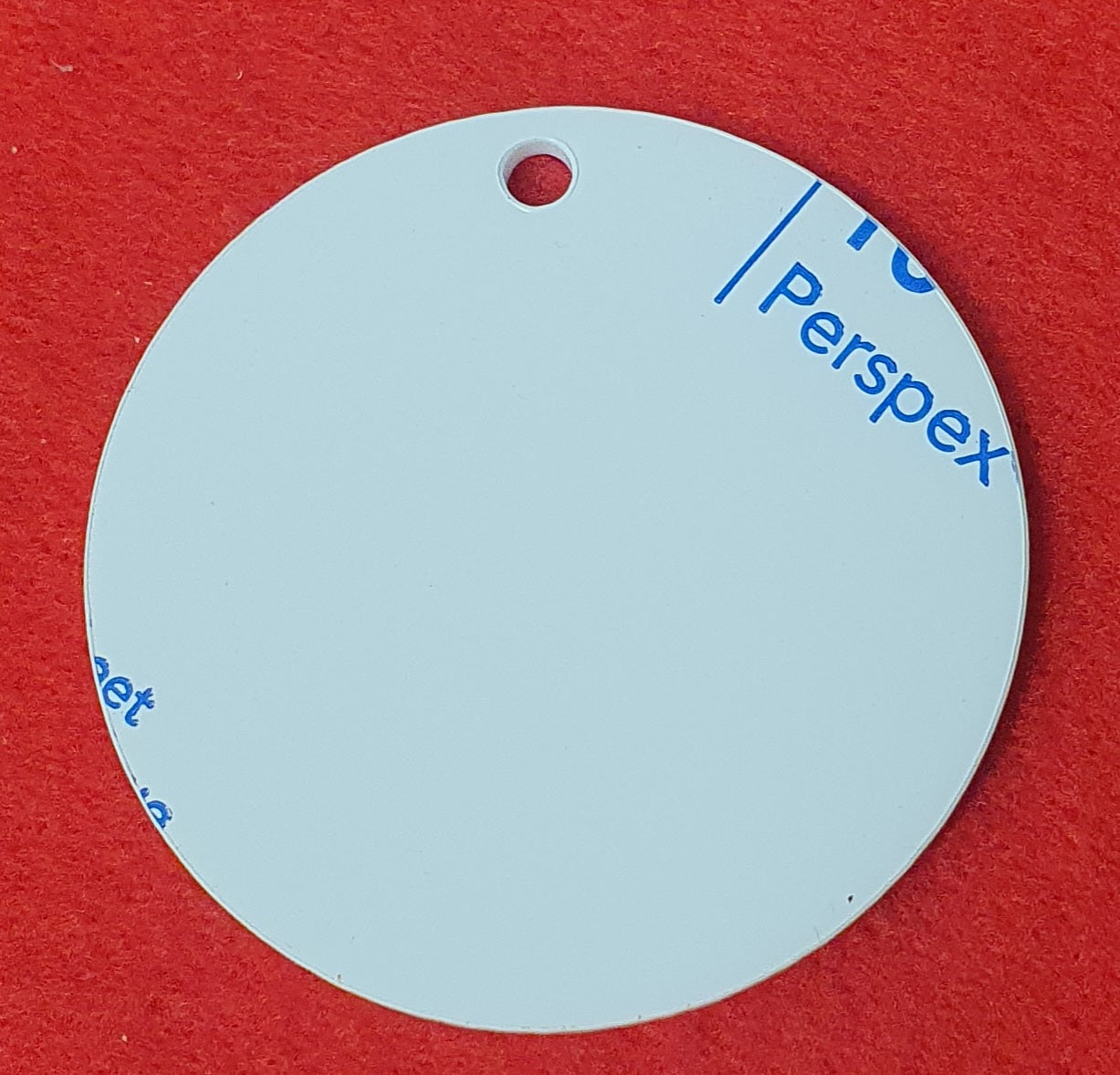 Various sizes of precision laser cut acrylic discs and circles made from premium 3mm cast acrylic for crafts, signage, sublimation and clock making projects.