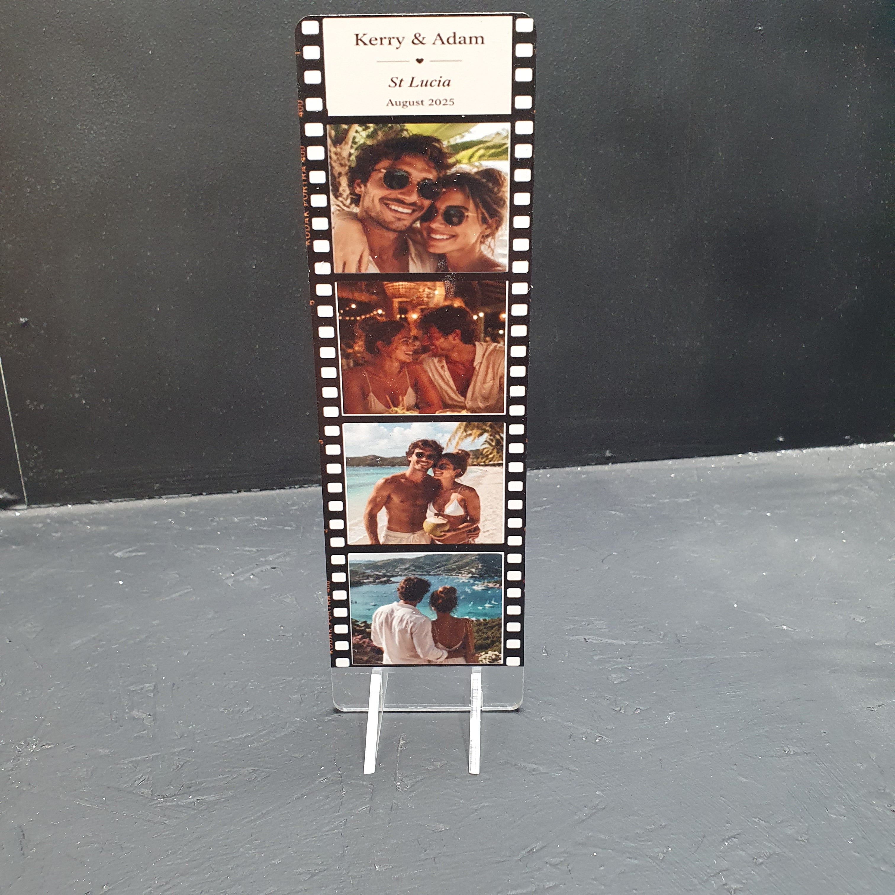 Personalised Photo Strip Acrylic Block – Custom Film Strip Photo Keepsake