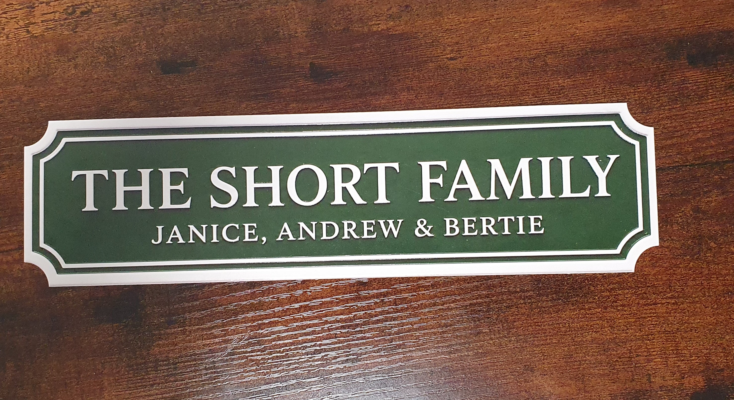 Personalised Family Name Street Sign | Custom House Plaque | Vintage Style Acrylic Door Sign | Wedding Gift | UV Printed Name Sign