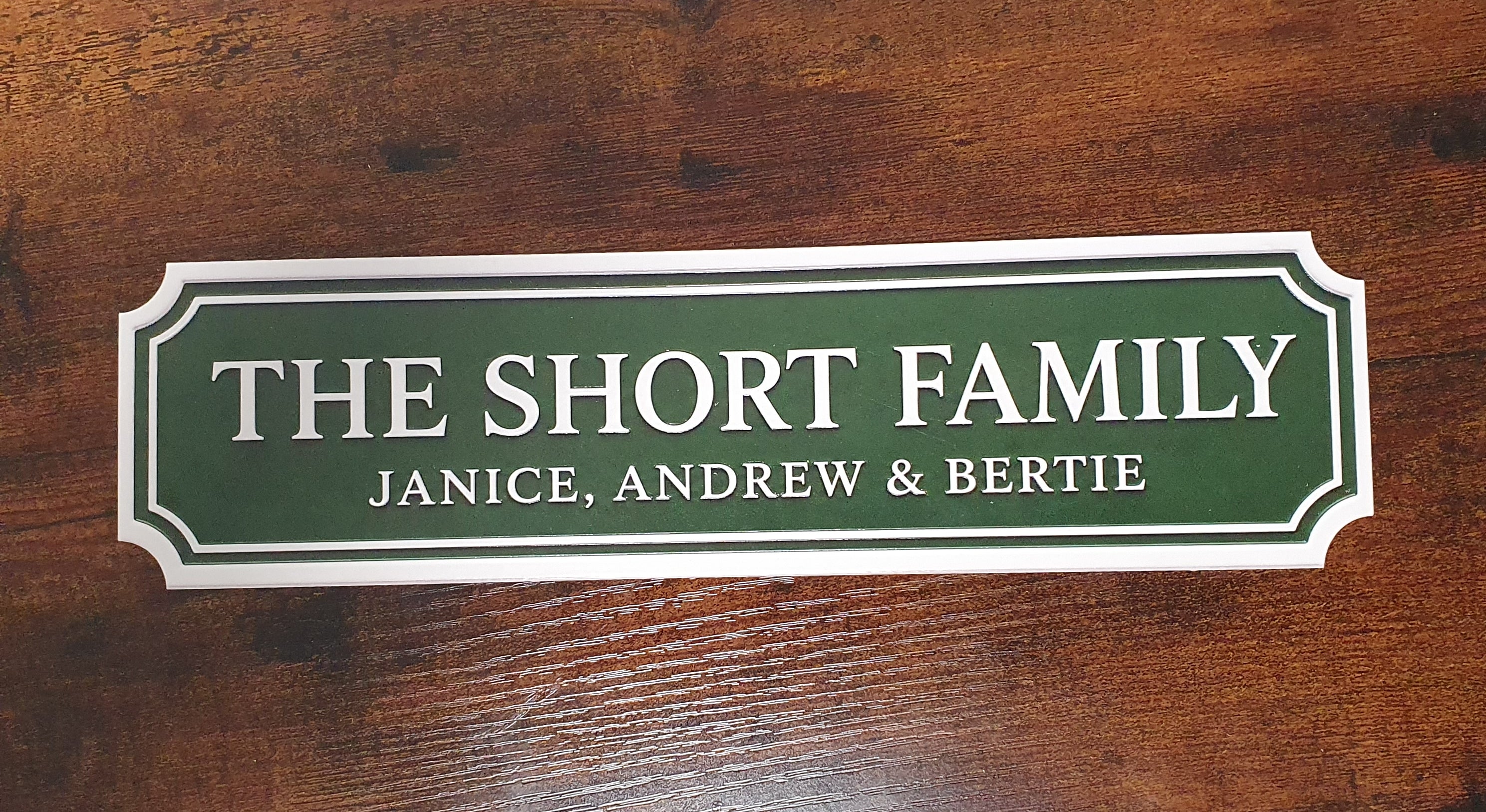 Personalised Family Name Street Sign | Custom House Plaque | Vintage Style Acrylic Door Sign | Wedding Gift | UV Printed Name Sign