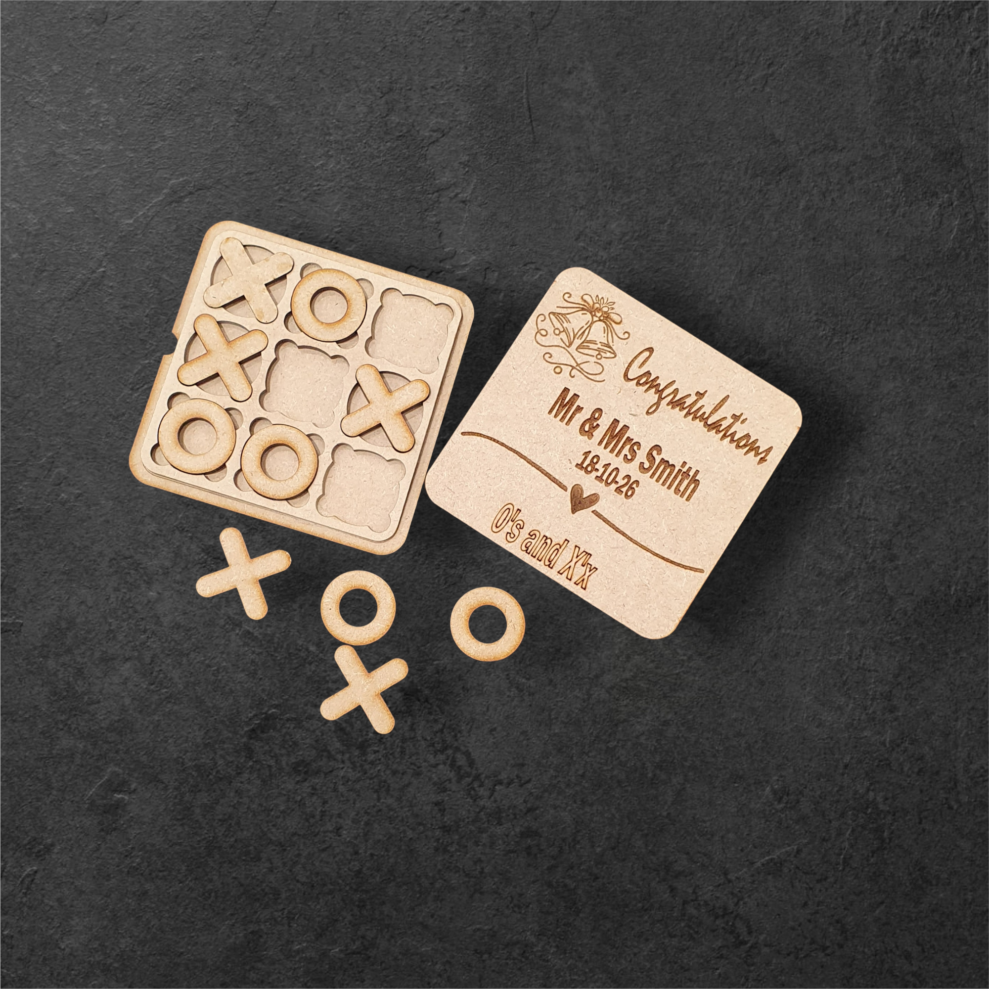 Custom wooden wedding table games for guests aged 5 to 99