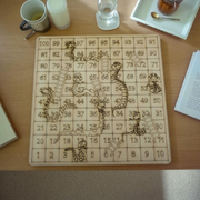 Classic Wooden Snakes & Ladders – With Storage Case | Family Board Game