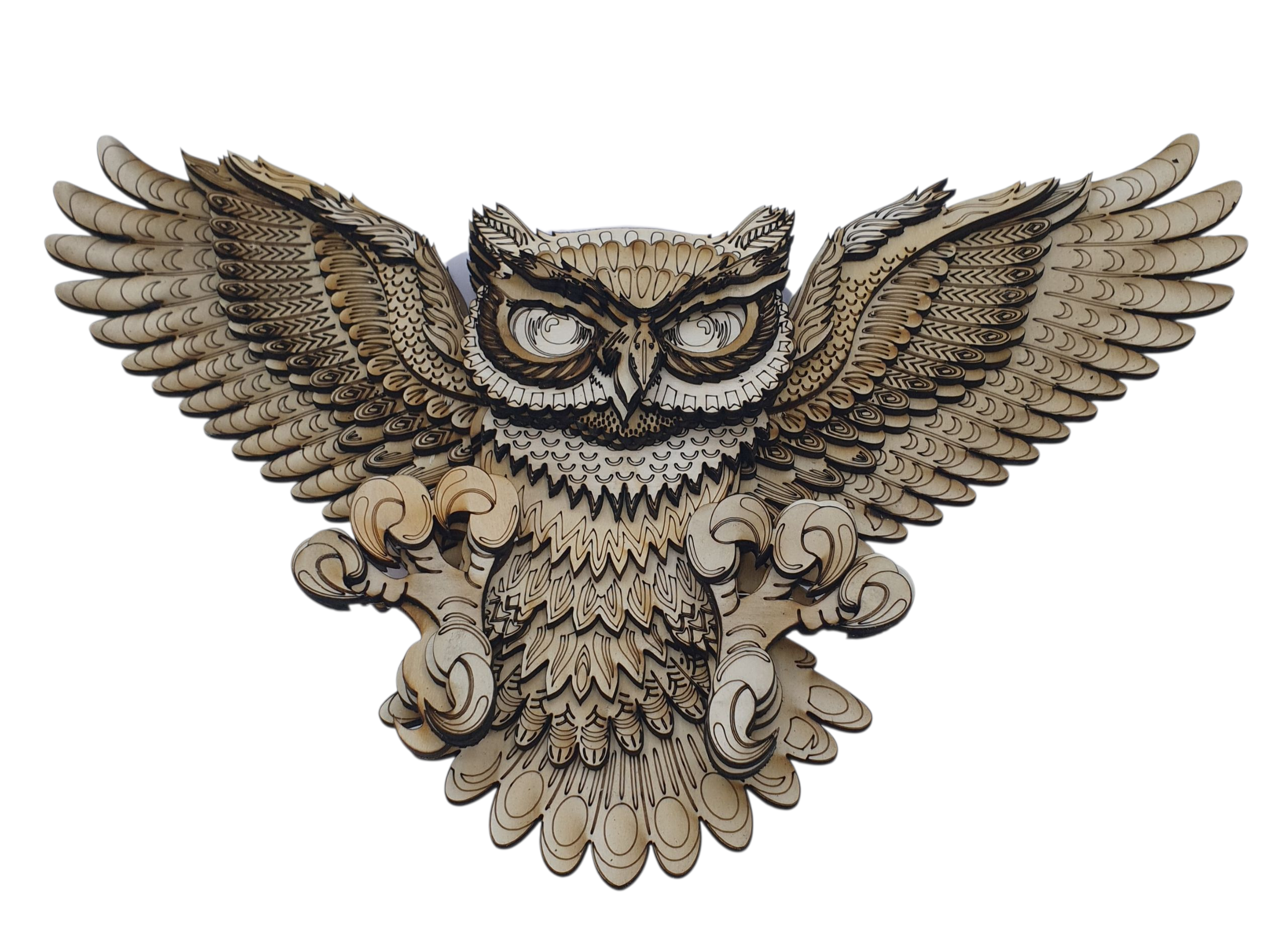 Owl Wall Decoration | Layered Wooden Wall Art DIY Craft Kit