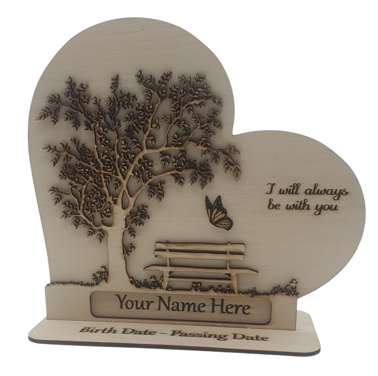 Remembrance Plaque – Tree of Life & Butterfly